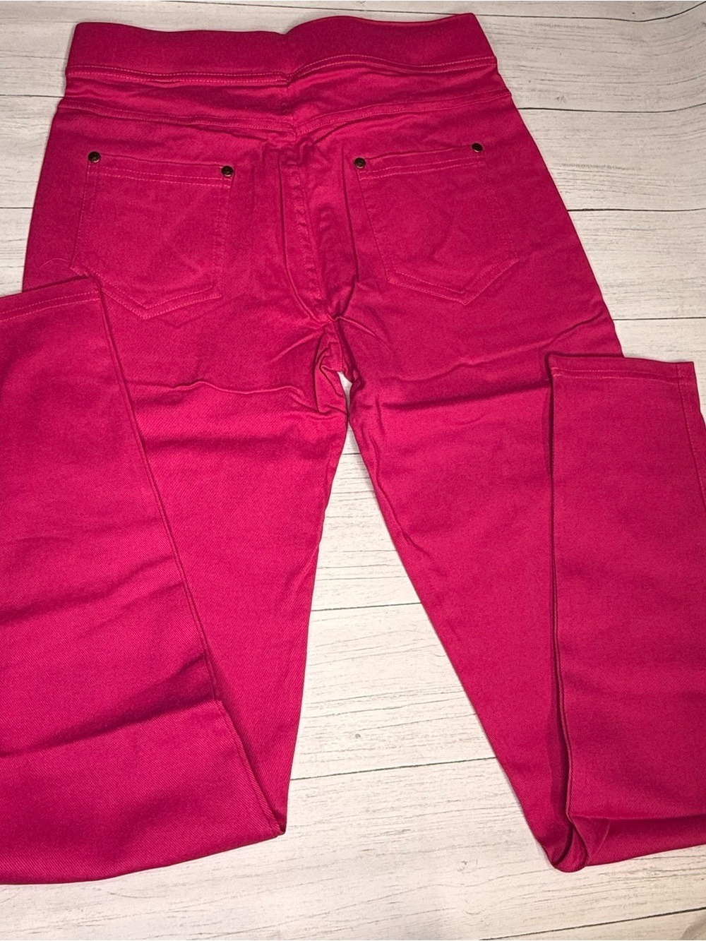 New Mix Pink Ponte Pants Comfort Control Pull On 1X, 8-10 NWT - Picture 7 of 8